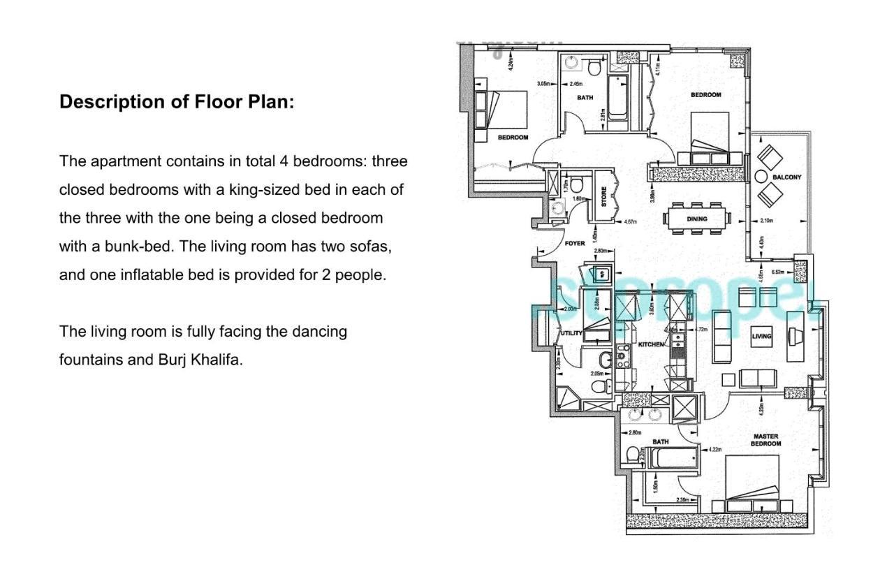 Elite Royal Apartment - Full Burj Khalifa & Fountain View - Crystal 두바이 외부 사진